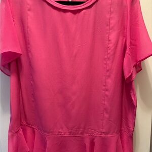 DKNY Vibrant Pink Blouse